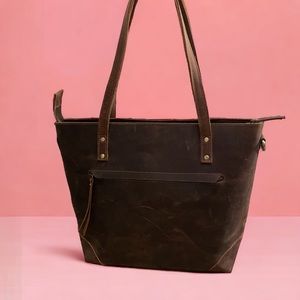 EUC Genuine Leather Tote